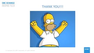 © Copyright 2015 EMC Corporation. All rights reserved© Copyright 2015 EMC Corporation. All rights reserved
THANK YOU!!!
 