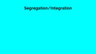Segregation/Integration
 