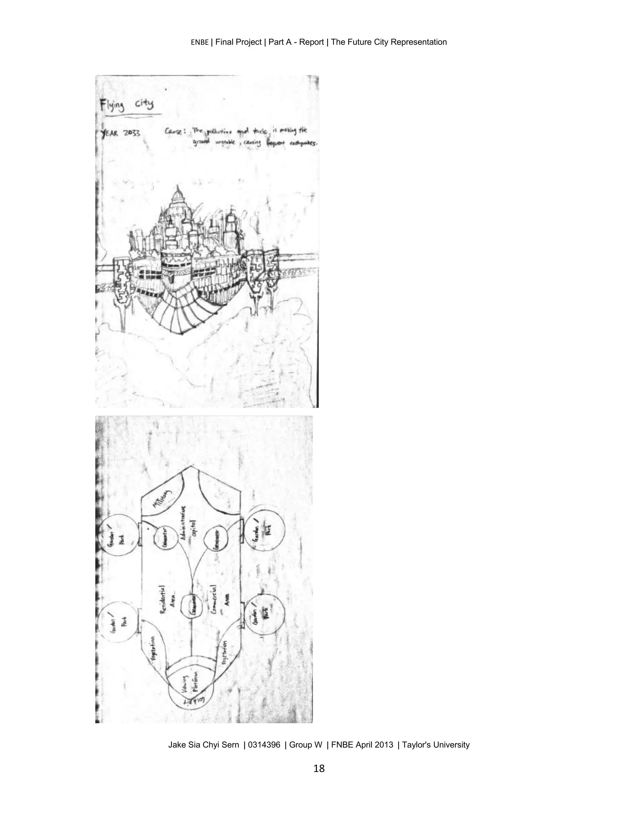 ENBE | Final Project | Part A - Report | The Future City Representation
Jake Sia Chyi Sern | 0314396 | Group W | FNBE April 2013 | Taylor's University
18
 