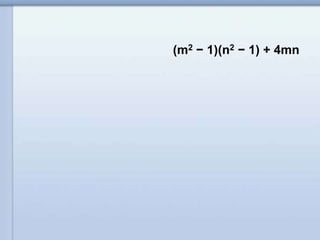 (m2 − 1)(n2 − 1) + 4mn