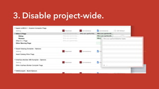 3. Disable project-wide.
 