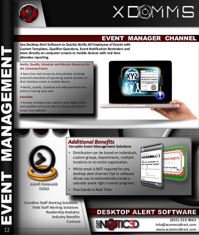 Desktop Alert Software For Internal Communication Send customizable…