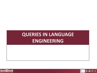 DEMO INCQUERY Viewers
 Using pattern annotations for the specification of
on-thy-fly abstractions
 Using the INCQUERY Viewers Sandbox for
development and testing
 Visualizing large graphs with yFiles
 Using INCQUERY Viewers Extensions APIs in your
own apps

 