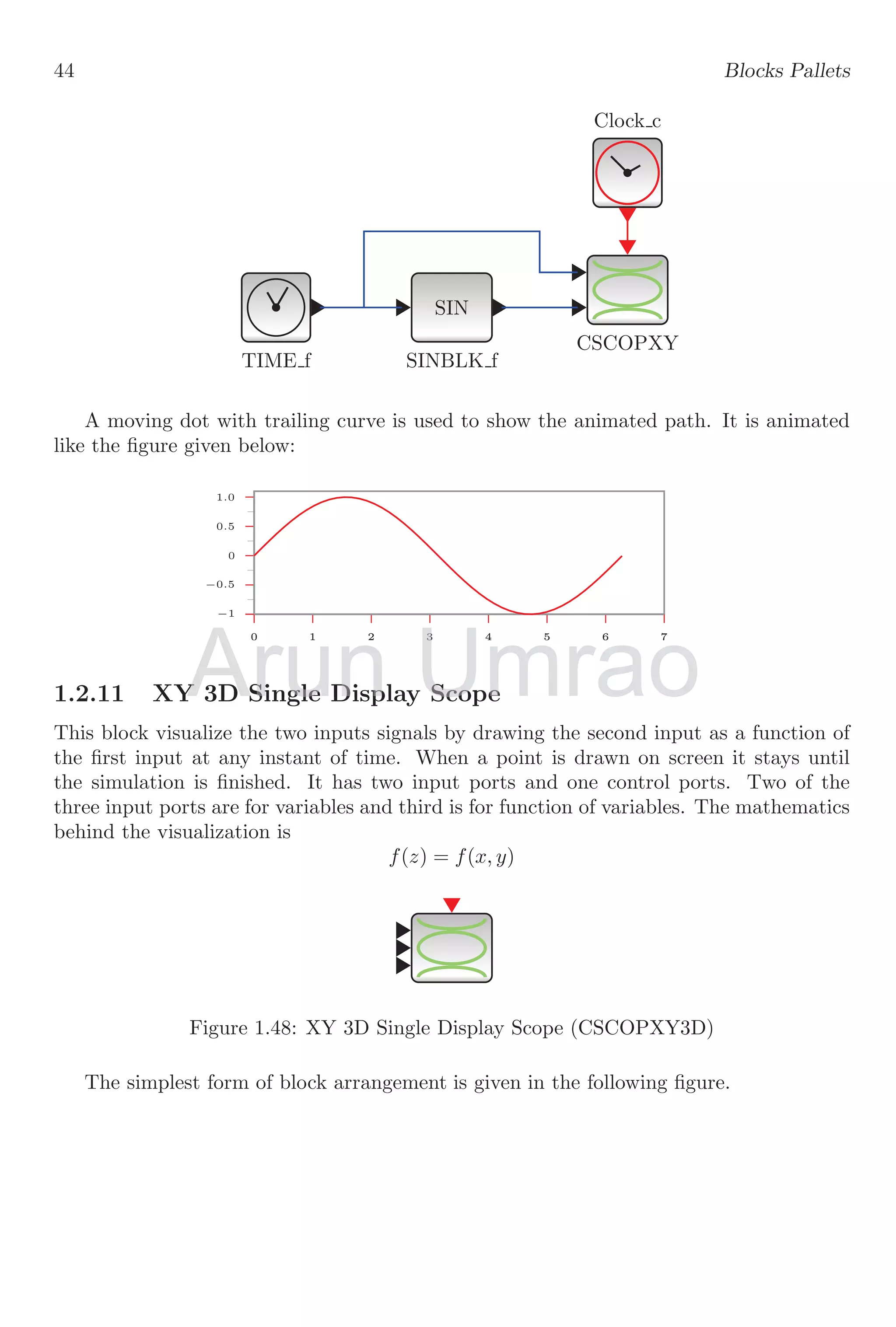 Notes and Description for Xcos Scilab Block Simulation with Suitable ...