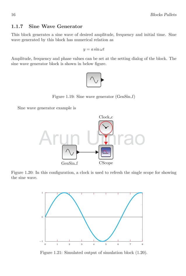 Notes and Description for Xcos Scilab Block Simulation with Suitable ...