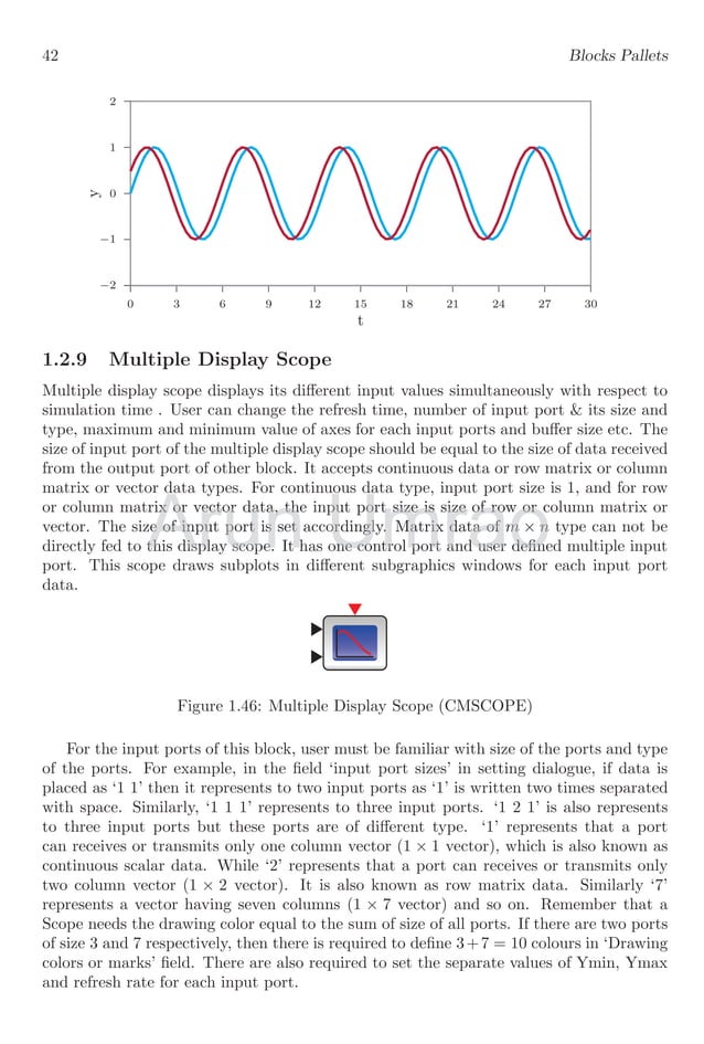 Notes and Description for Xcos Scilab Block Simulation with Suitable ...