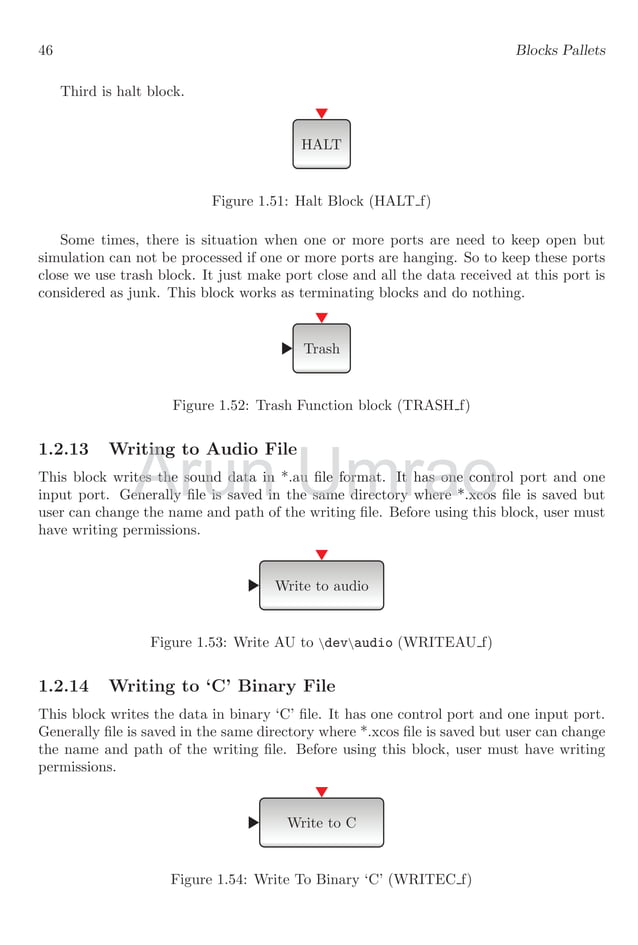 Notes and Description for Xcos Scilab Block Simulation with Suitable ...