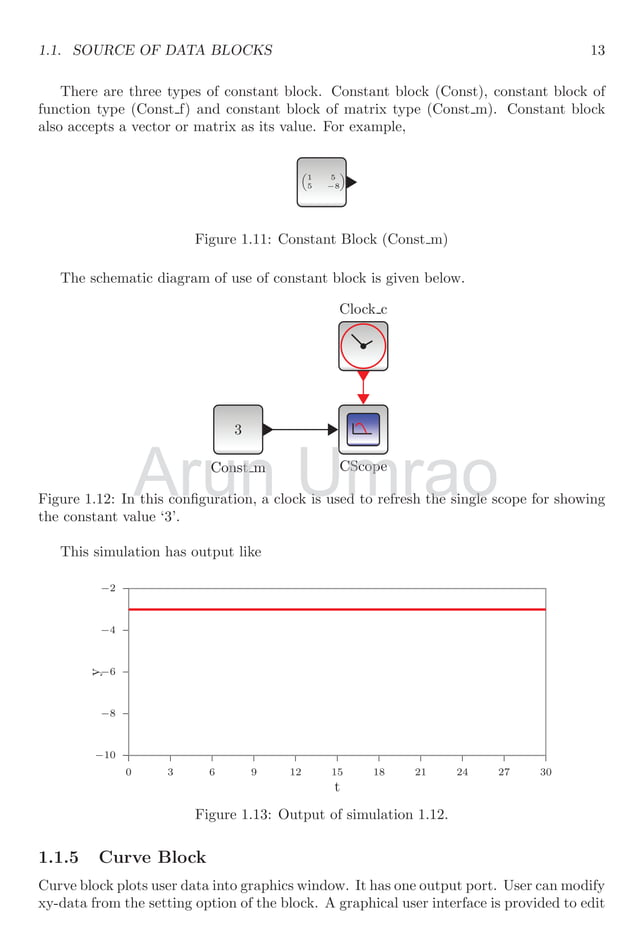 Notes and Description for Xcos Scilab Block Simulation with Suitable ...