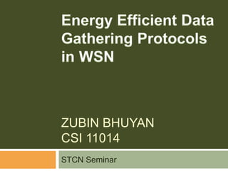 ZUBIN BHUYAN
CSI 11014
STCN Seminar
 