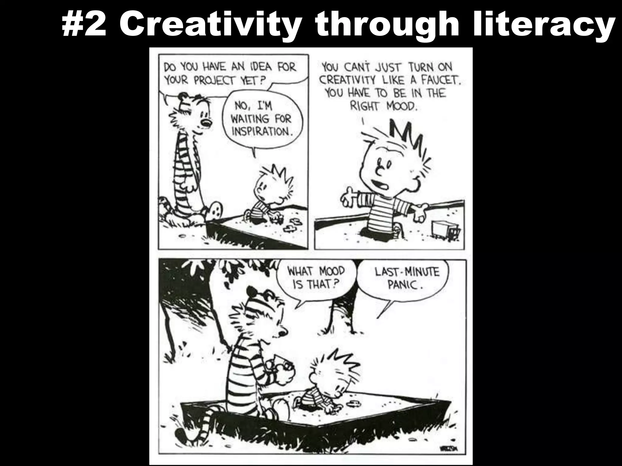 #2Creativity through literacy
