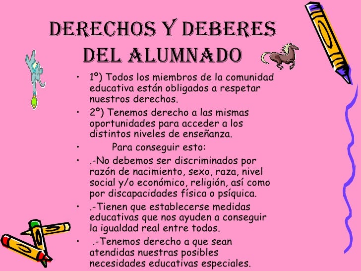 derechos y deberes alumnado