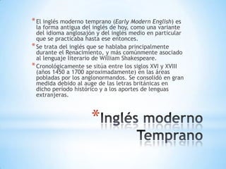 El Idioma Ingles | PPTX