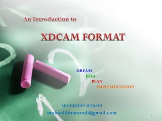 MOHIEDDIN MORADI
mohieddinmoradi@gmail.com
DREAM
IDEA
PLAN
IMPLEMENTATION
1
 