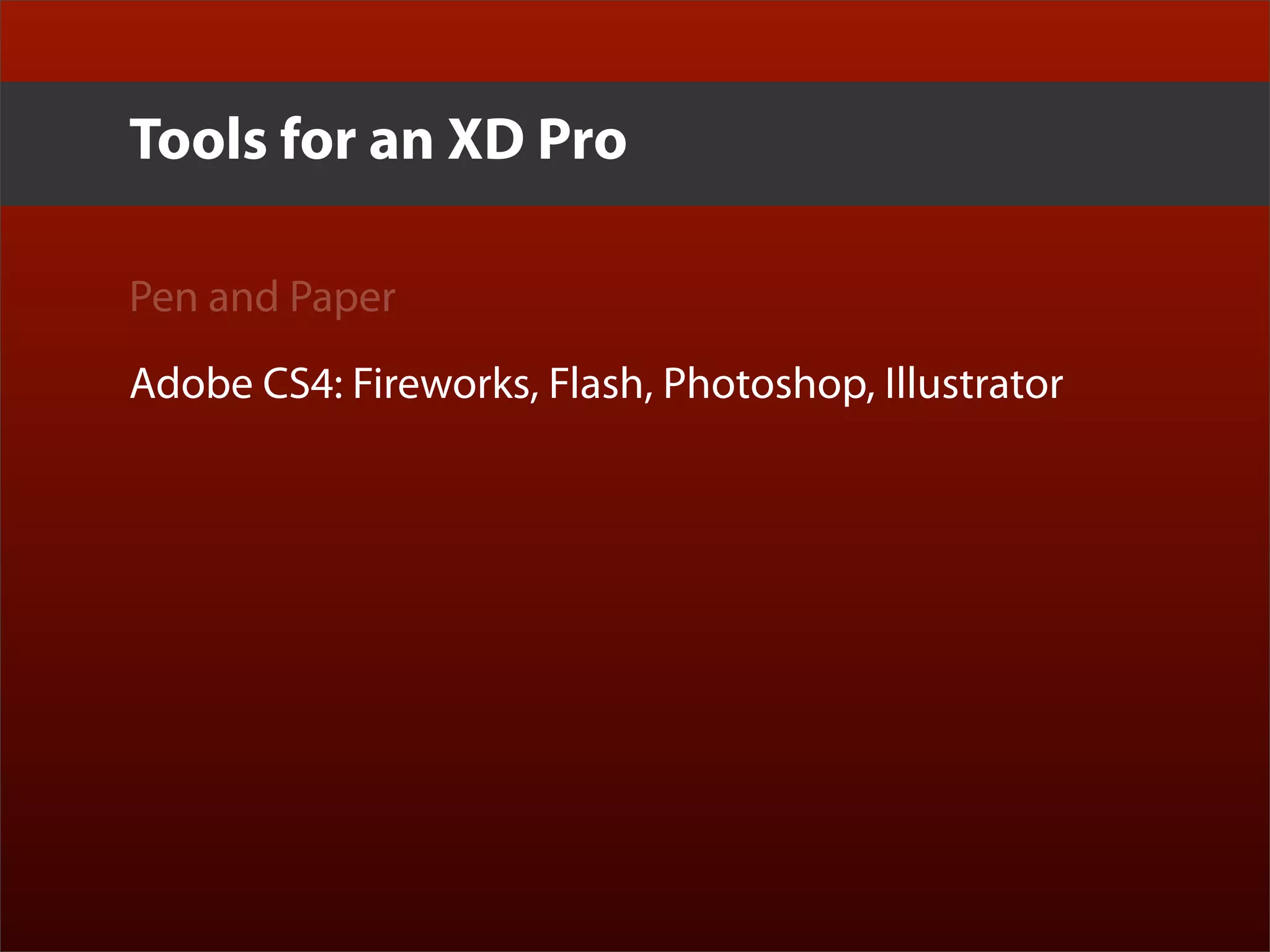 Erik Loehfelm - Experience Design with Flash Catalyst and Flex Gumbo