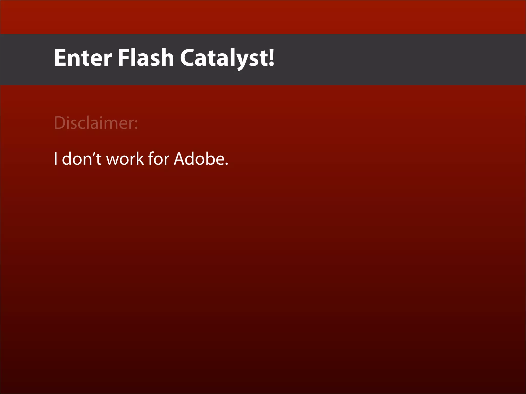 Erik Loehfelm - Experience Design with Flash Catalyst and Flex Gumbo