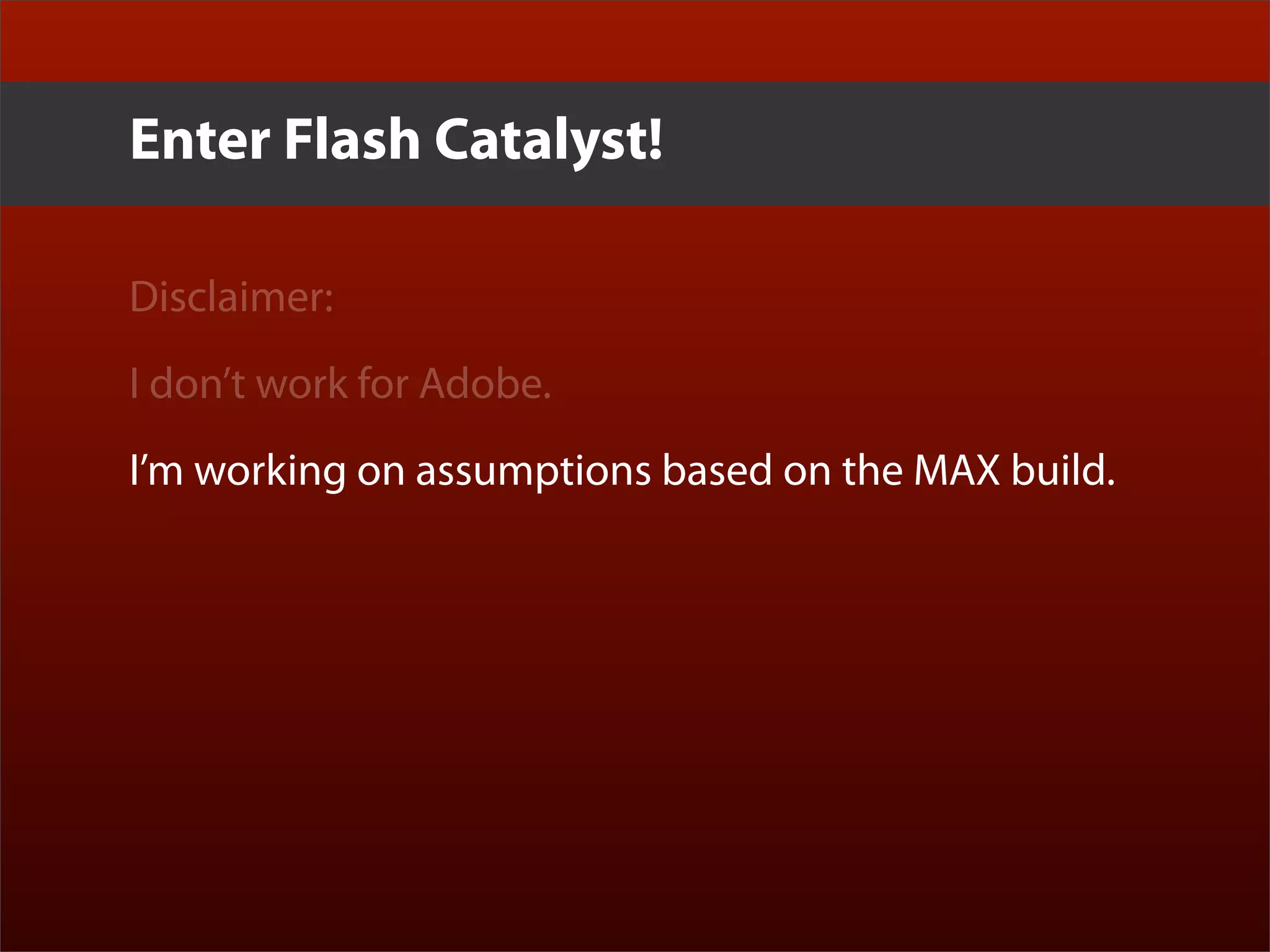 Erik Loehfelm - Experience Design with Flash Catalyst and Flex Gumbo