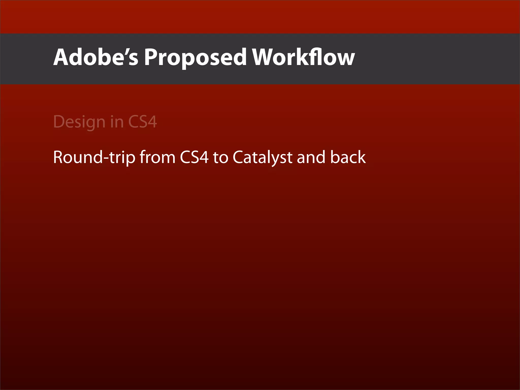 Erik Loehfelm - Experience Design with Flash Catalyst and Flex Gumbo