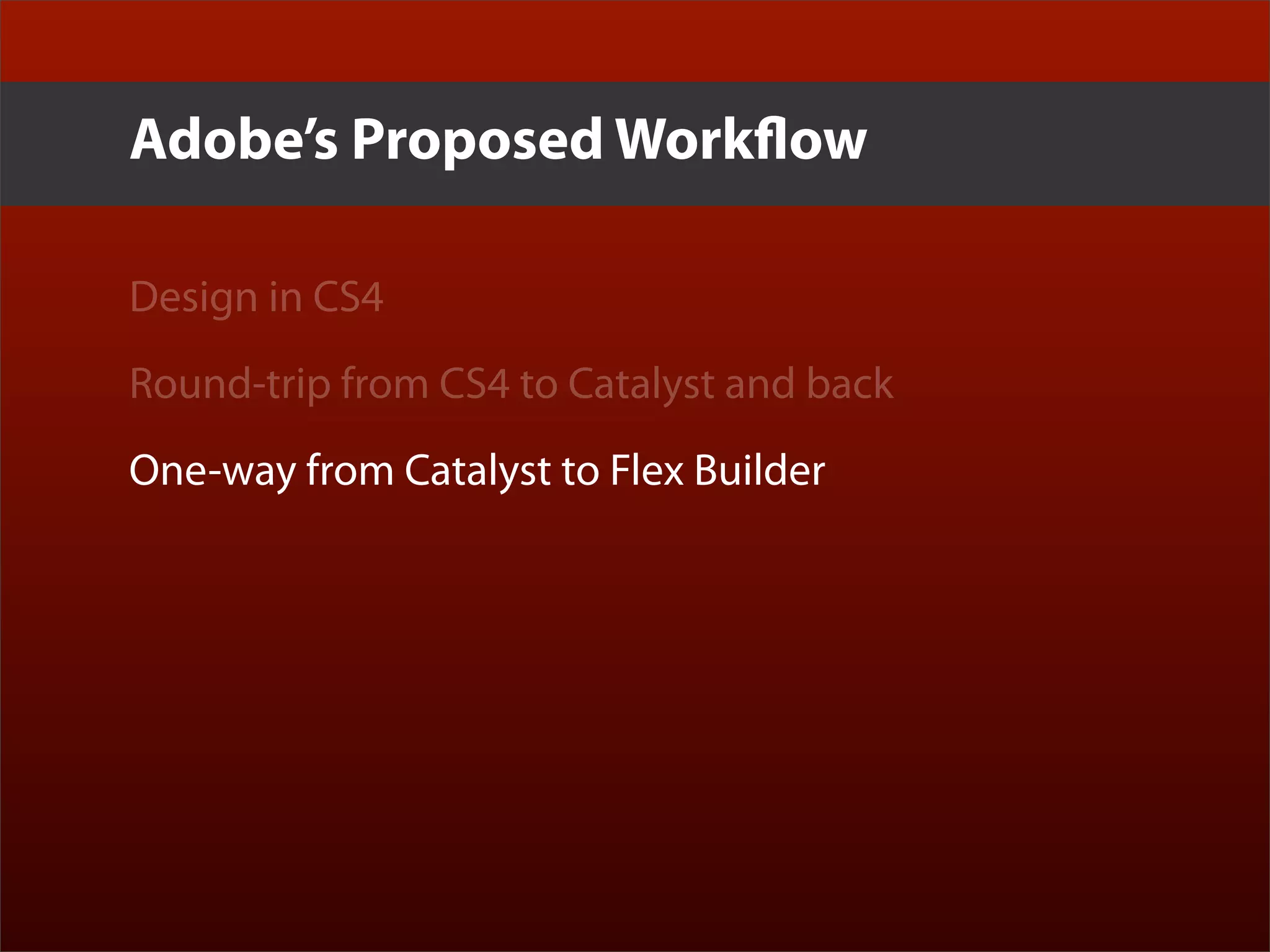 Erik Loehfelm - Experience Design with Flash Catalyst and Flex Gumbo