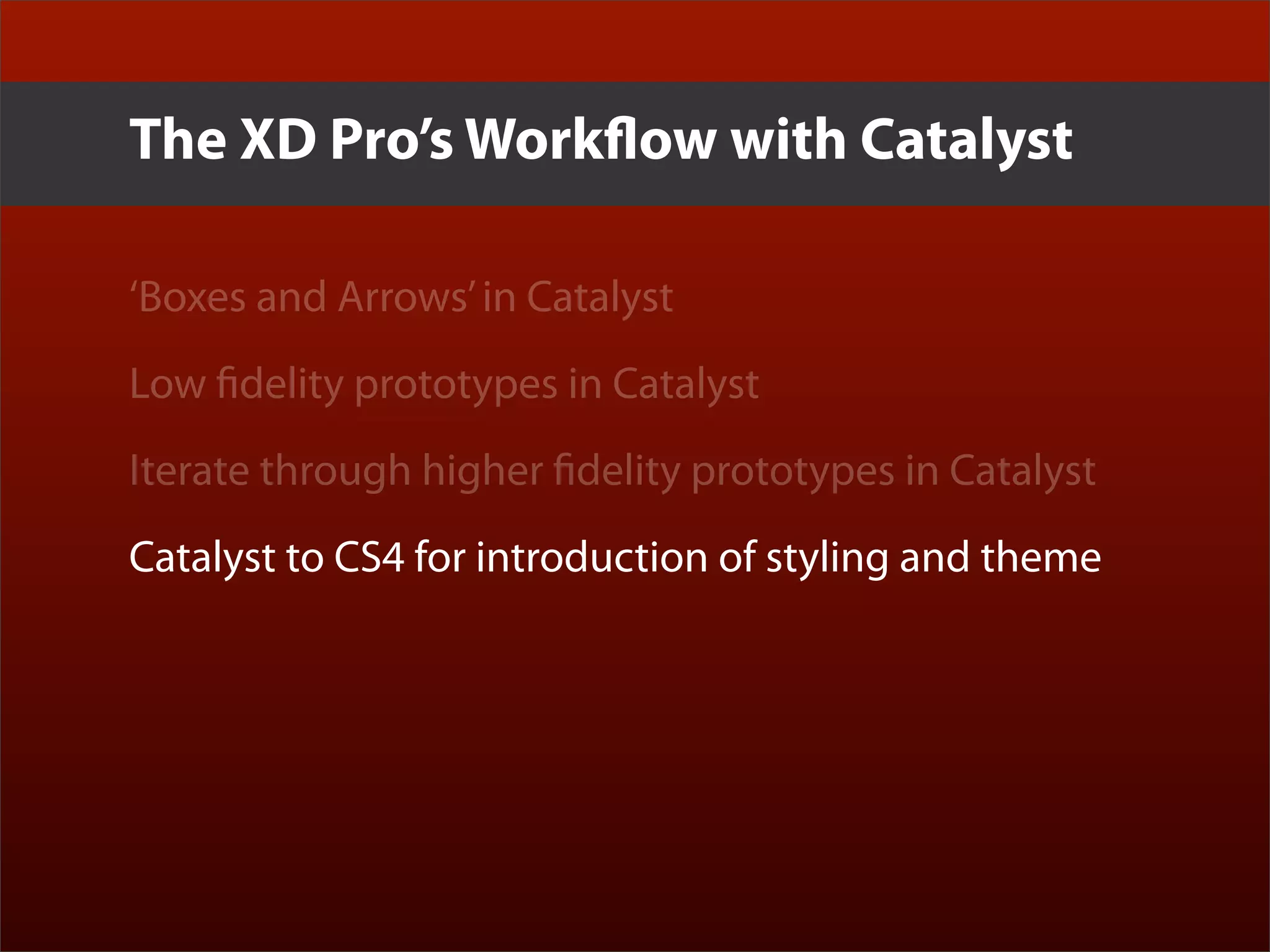 Erik Loehfelm - Experience Design with Flash Catalyst and Flex Gumbo