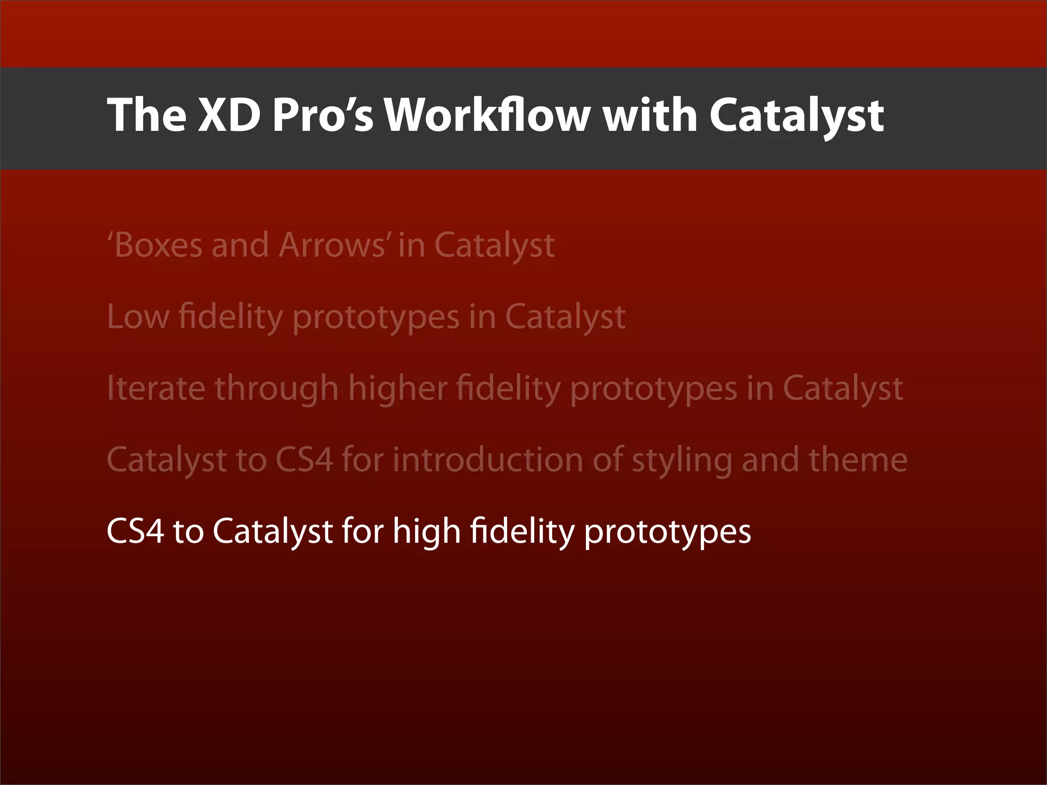 Erik Loehfelm - Experience Design with Flash Catalyst and Flex Gumbo