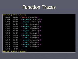 Function Traces
 