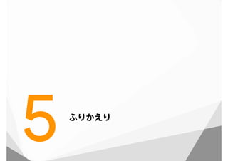 ふりかえり
5
 