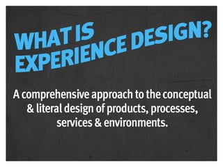 Experience Design for business
