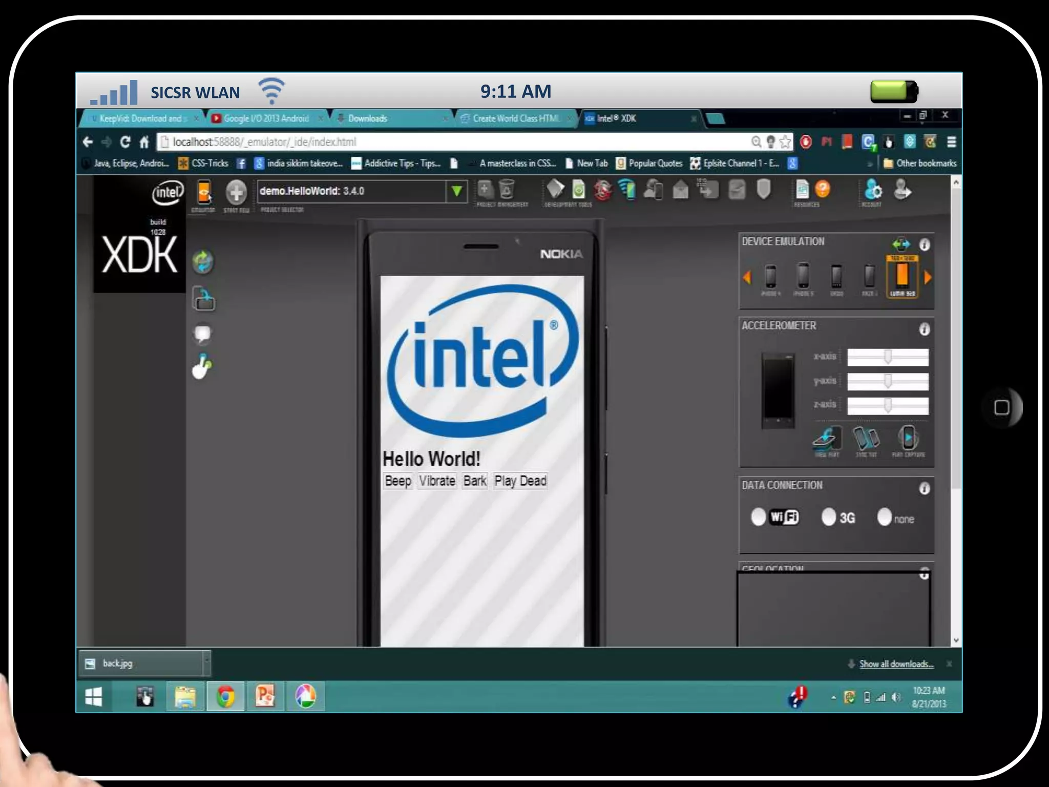 SICSR WLAN

9:11 AM

SS

 