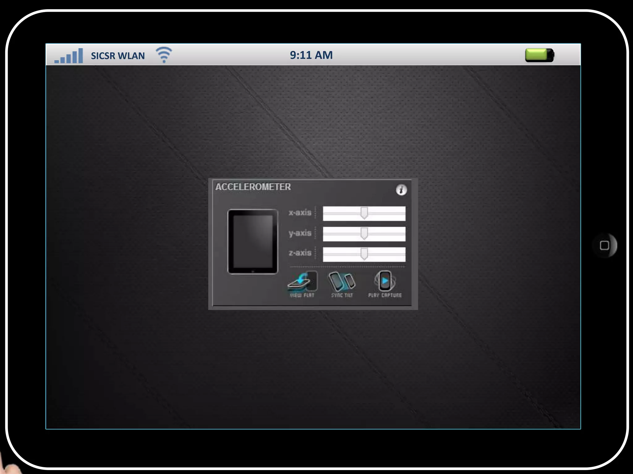 SICSR WLAN

9:11 AM

SS

 