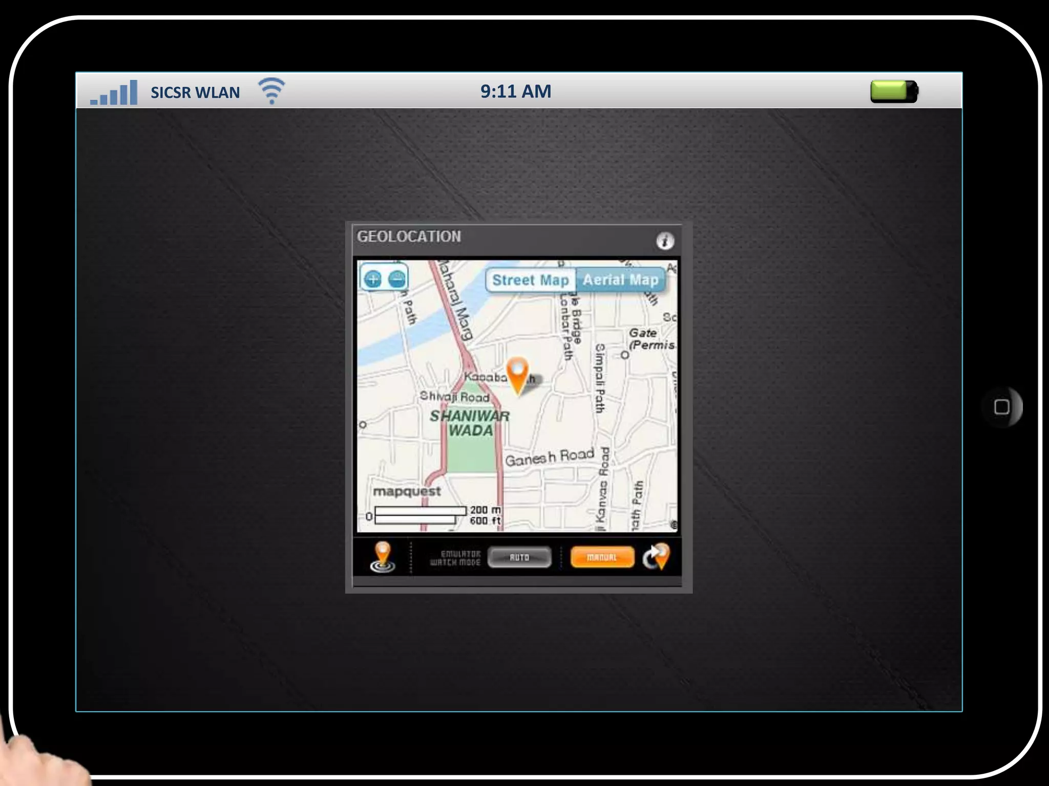 SICSR WLAN

9:11 AM

SS

 