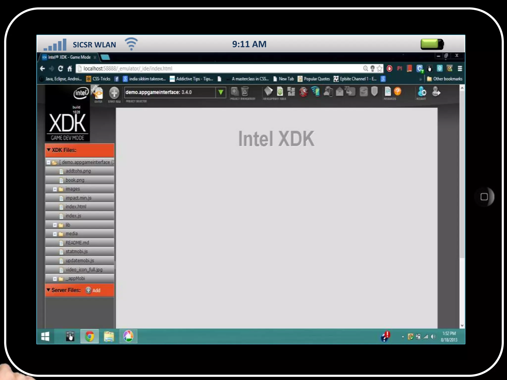 SICSR WLAN

9:11 AM

SS

 