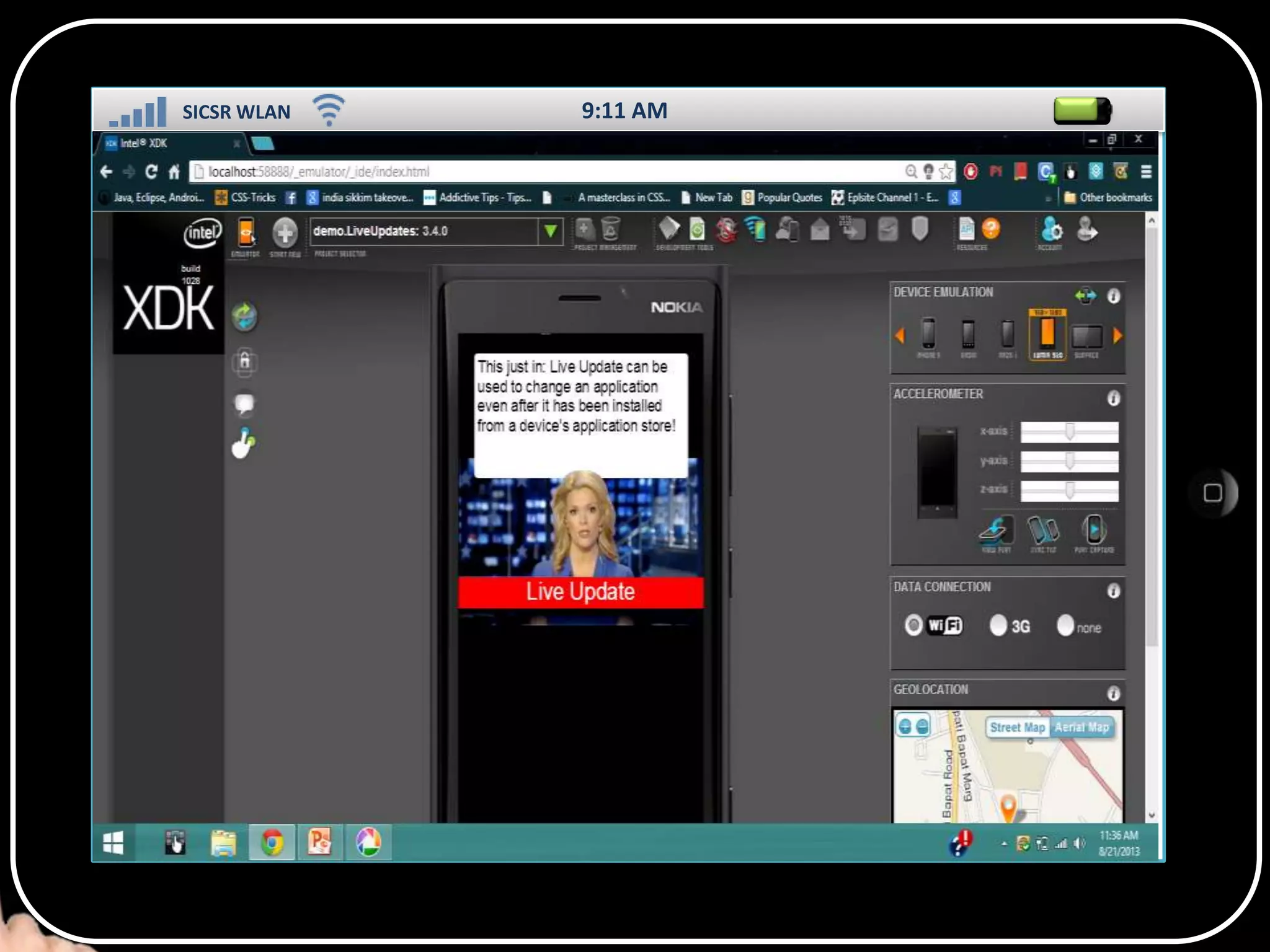 SICSR WLAN

9:11 AM

SS

 