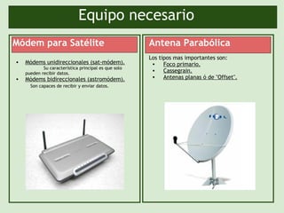 xDSL y Via Satelite (resentacion) | PPT