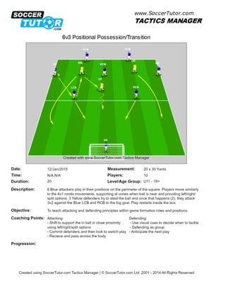 6v3 positional possession & transition