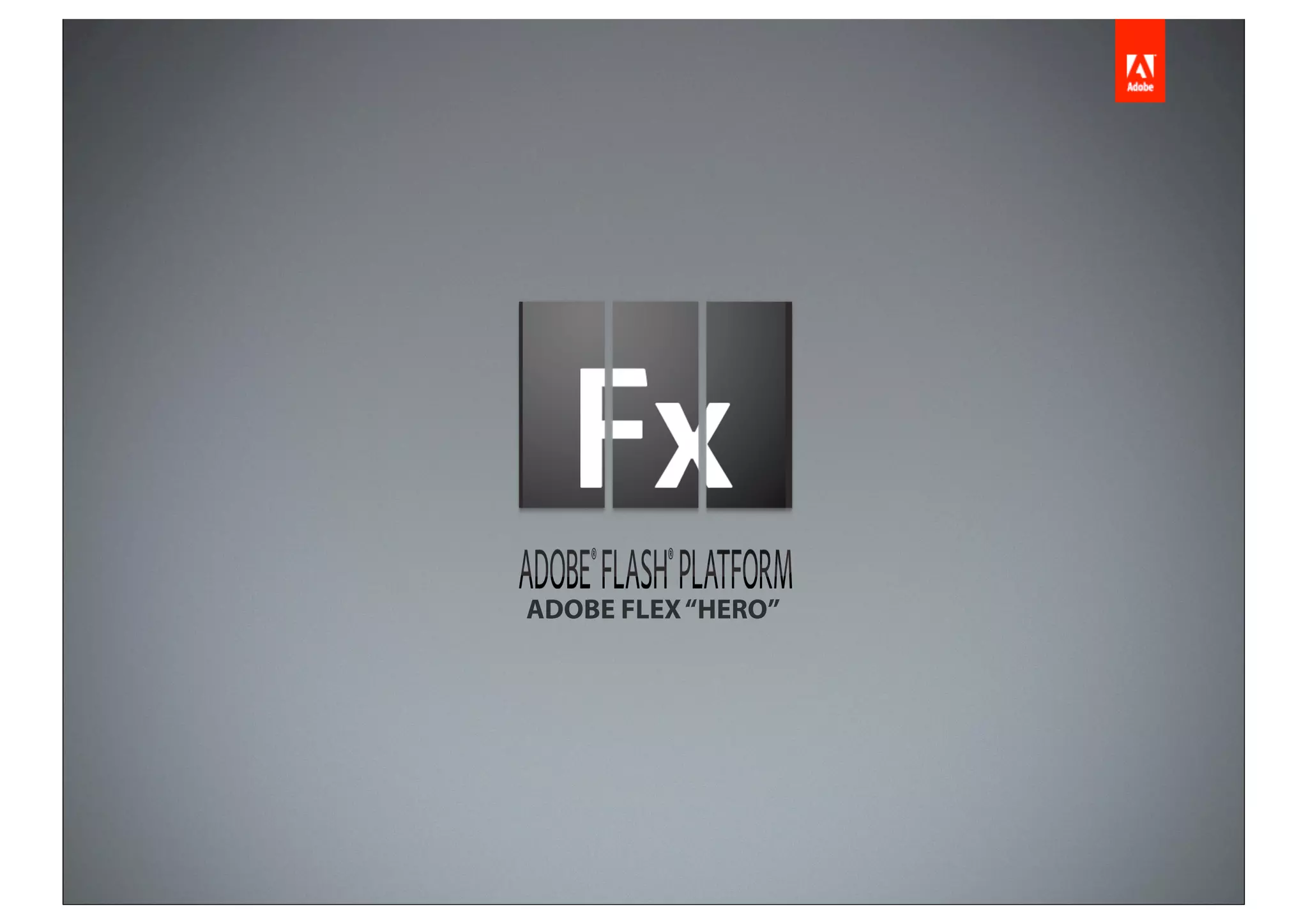 ADOBE FLEX “HERO”
 