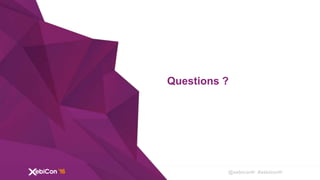 @xebiconfr #xebiconfr
Questions ?
 