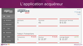 #XebiConFr
L’application acquéreur
-78,35% -78,35% 0,90%
 