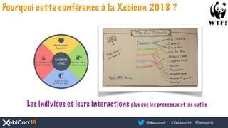 Pourquoi cette conférence à la Xebicon 2018 ?
Les individus et leurs interactions plus que les processus et les outils
@Xe...