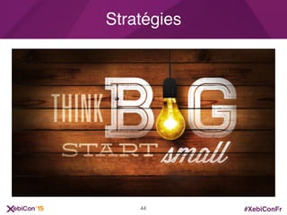 #XebiConFr
Stratégies
44
 