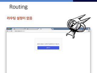 37
Routing
라우팅 설정이 없음
 