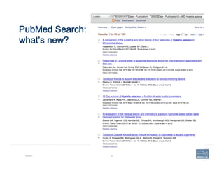 PubMed Search:  
what’s new?
Example 83
 