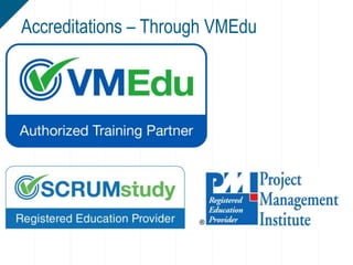 Accreditations – Through VMEdu
 