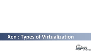 Xen : Types of Virtualization
 