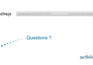 Questions ?
 