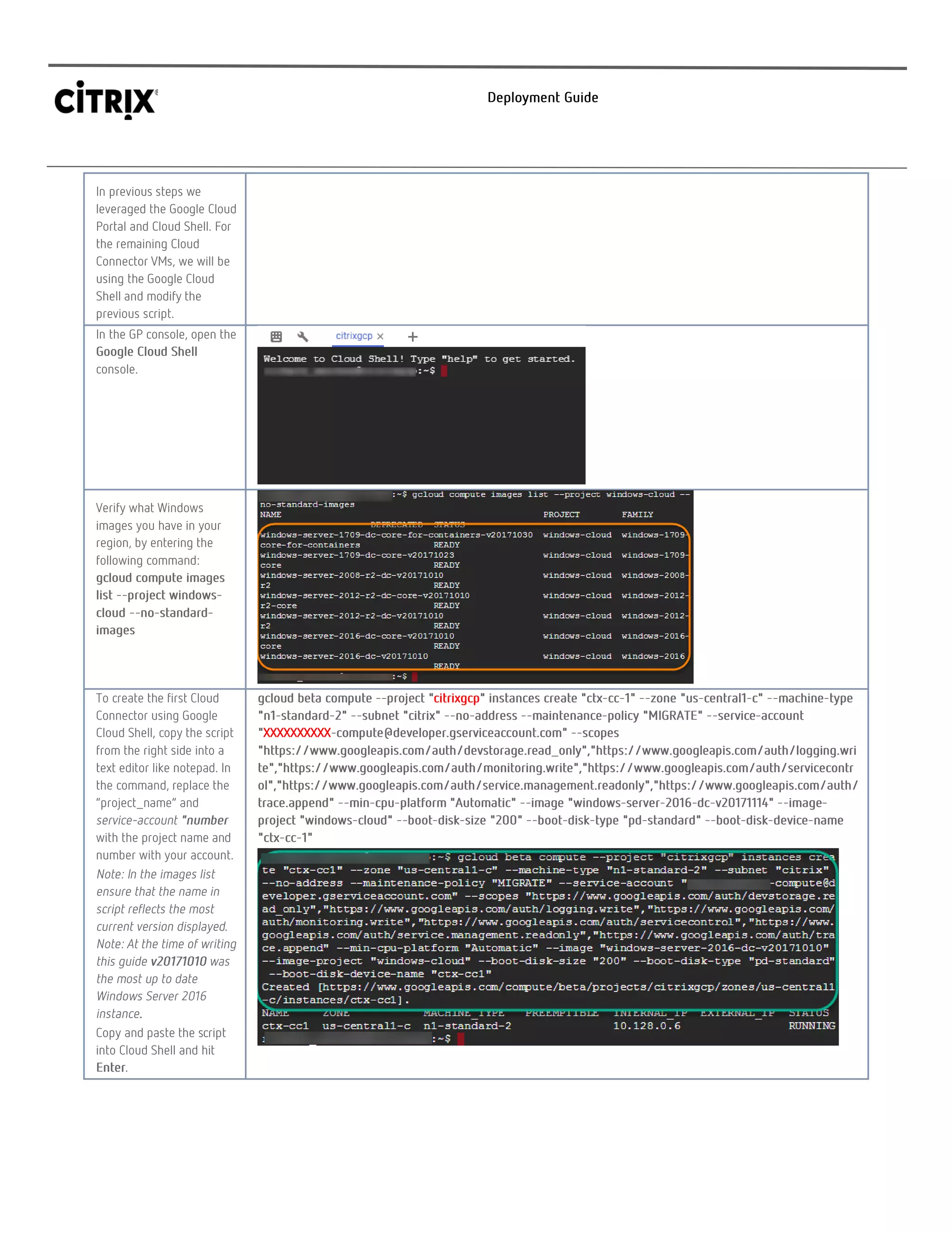 XenApp on Google Cloud Deployment Guide