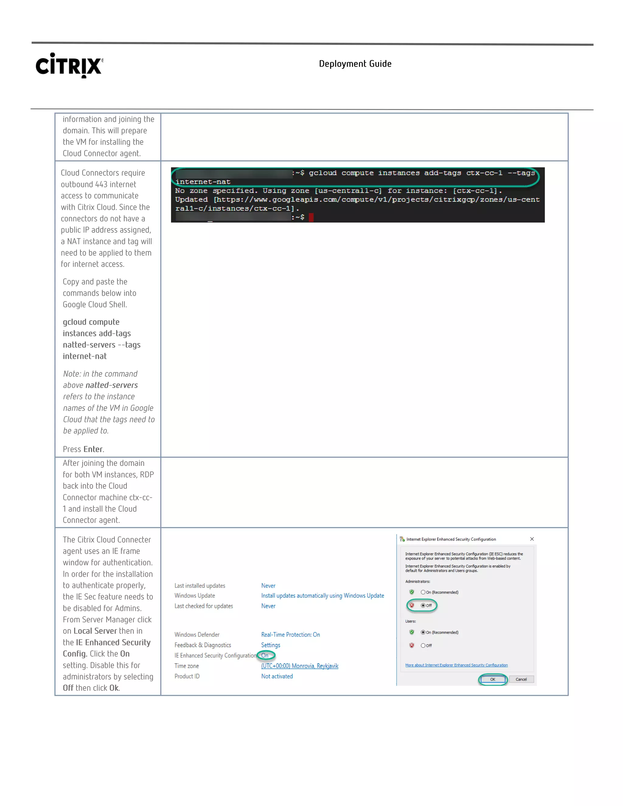 XenApp on Google Cloud Deployment Guide