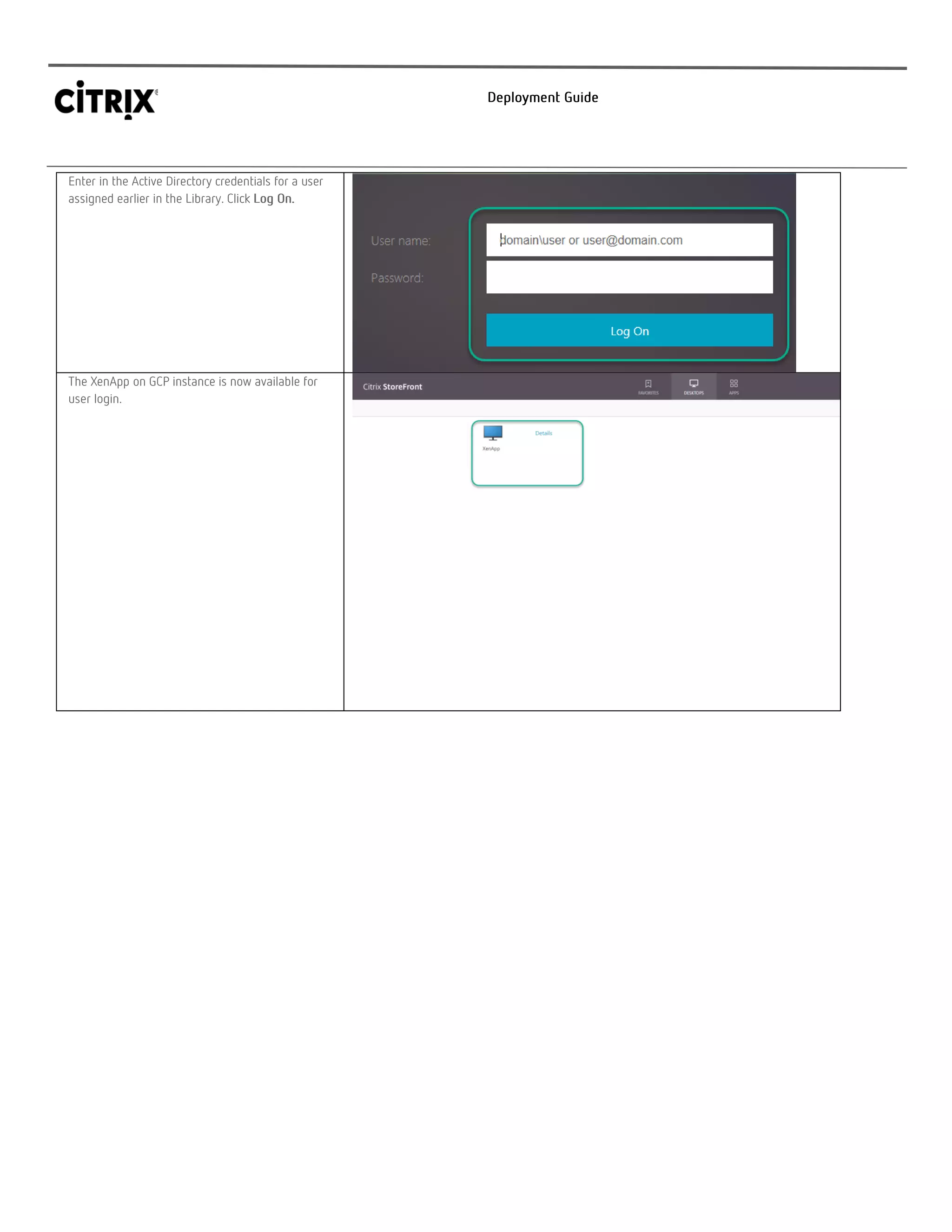 XenApp on Google Cloud Deployment Guide