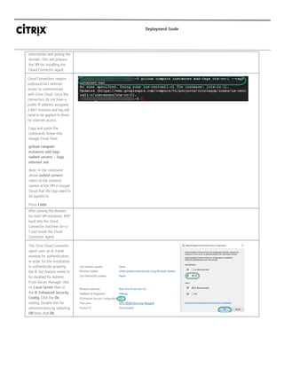 XenApp on Google Cloud Deployment Guide