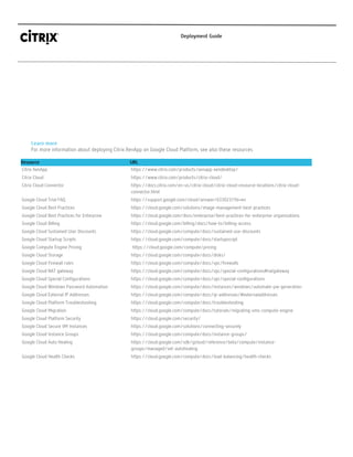 XenApp on Google Cloud Deployment Guide