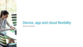 © 2015 Citrix | Confidential
Device, app and cloud flexibility
Secure Browser
 
